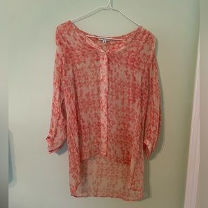 CAbi Sheer Blouse Size Medium
